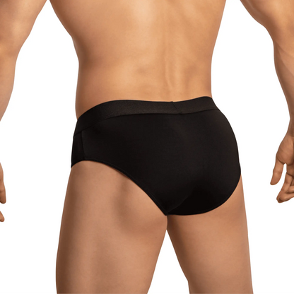 Black Edipous EDJ023 brief with smooth form-fitting design and comfortable elastic waistband for everyday wear