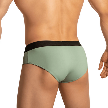 Edipous EDJ023 brief in mint green with black elastic waistband designed for comfortable everyday wear