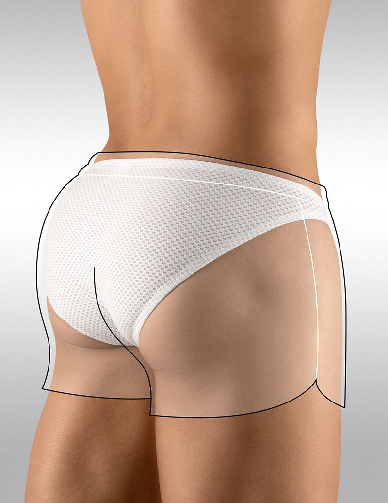 Sous-vêtements Ergowear Built In X4D Bikini Mesh GYM Shorts Blanc EW1070 EGSXS9W Taille M