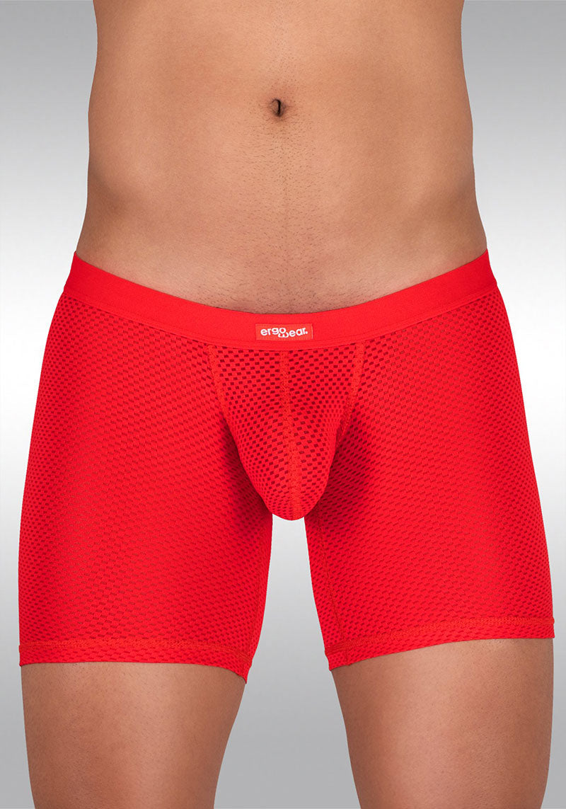 Boxer long Ergowear SLK Mesh Midcut Sous-vêtement Rouge EW1083 EMSP3RD Taille M