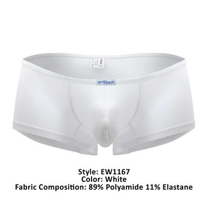 White ergoWear ew1167 x4d trunks in white made of 89% polyamide and 11% elastane with a smooth, form-fitting design
