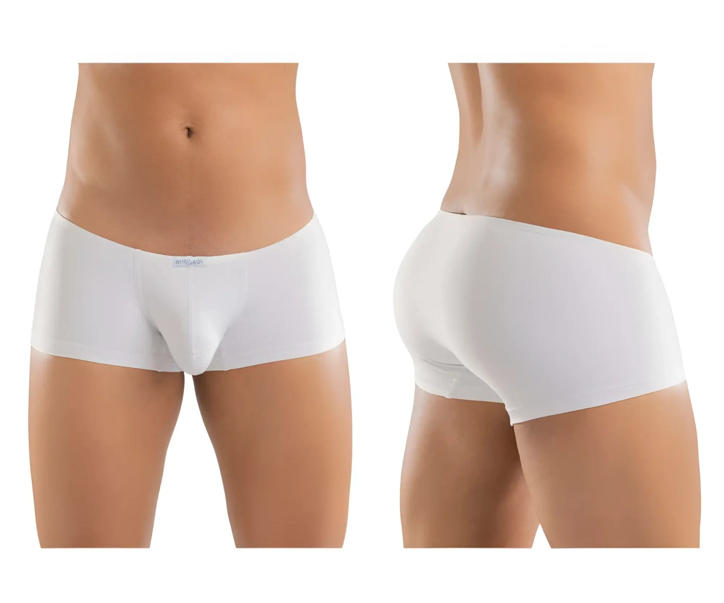 ErgoWear ew1167 x4d trunks white men’s briefs with smooth form-fitting design and subtle logo on waistband