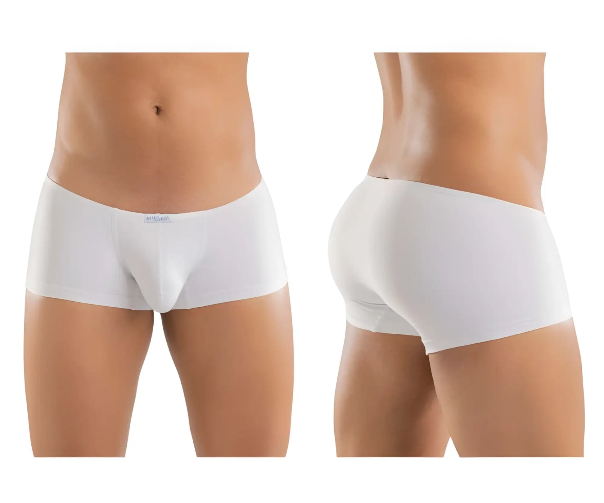 ErgoWear ew1167 x4d trunks white men’s briefs with smooth form-fitting design and subtle logo on waistband