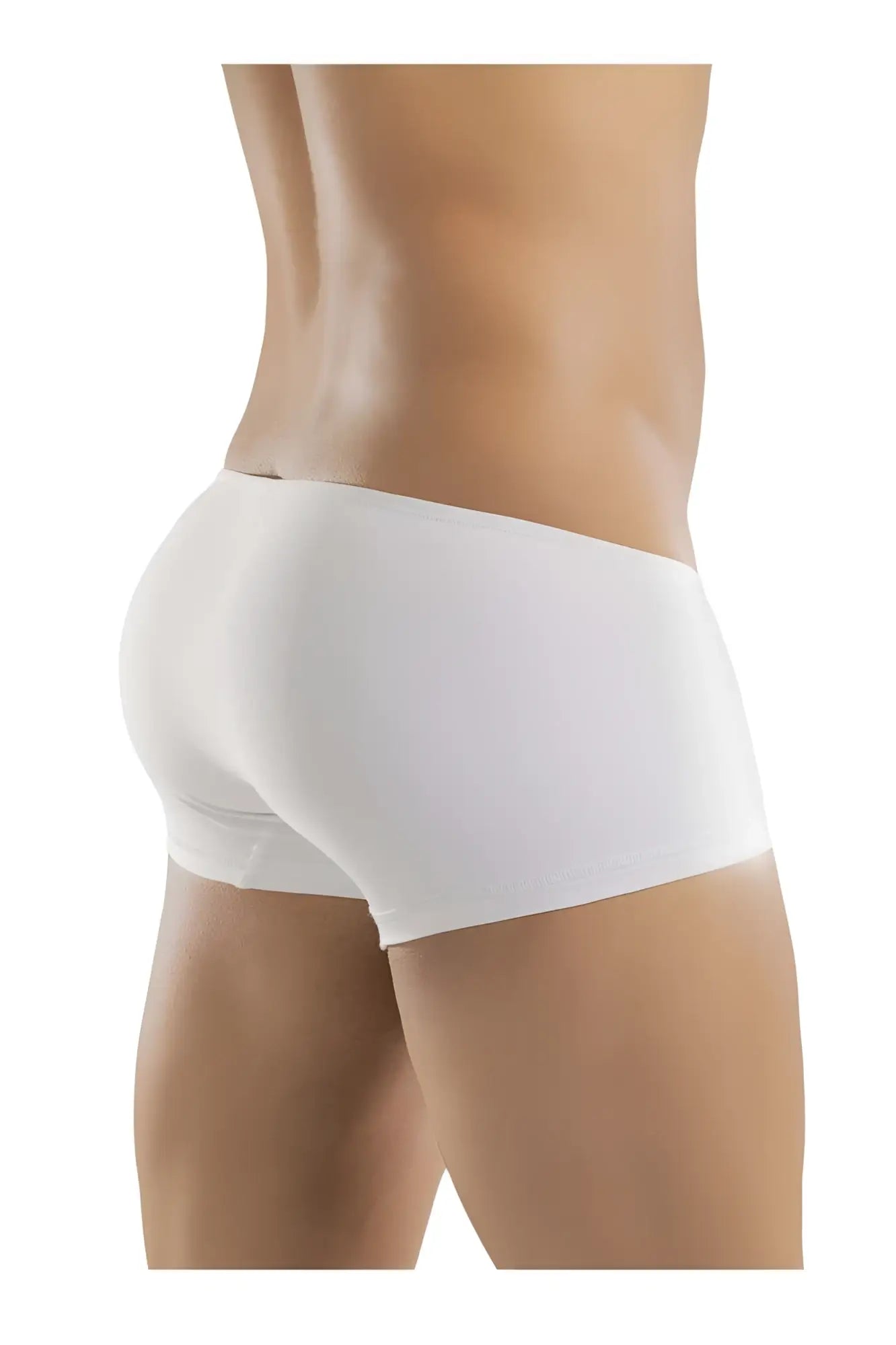 Ergo wear ew1167 x4d trunks white seamless form-fitting briefs made from smooth fabric for comfortable everyday wear