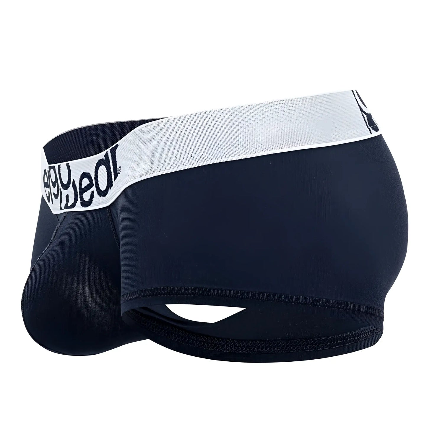 Ergowear ew1472 max cotton navy blue trunks with black eeyewear logo on white elastic waistband