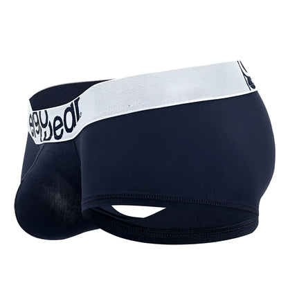 Ergowear ew1472 max cotton navy blue trunks with black eeyewear logo on white elastic waistband