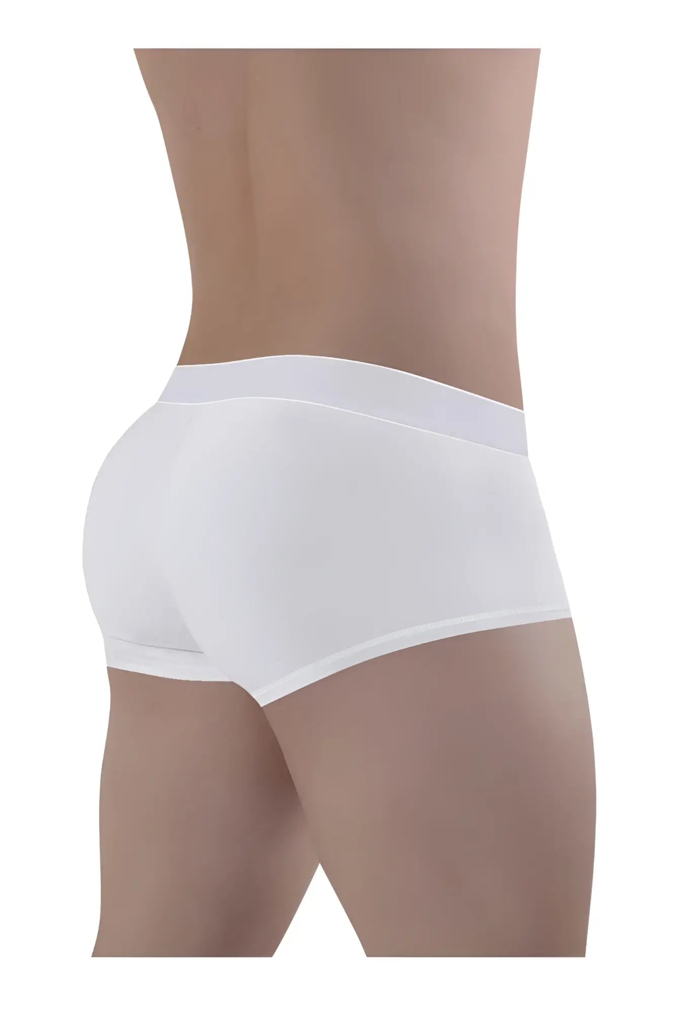 White ergoWear ew1476 max cotton trunks with smooth seamless design and elastic waistband for comfortable wear