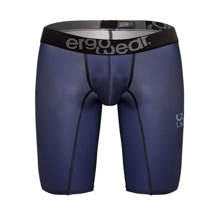 Navy blue ergoWear Ew1607 max se ergonomic compression shorts with black waistband and gray logo detailing