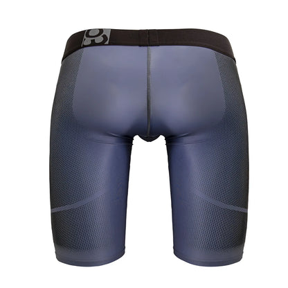 Dark gray ergo wear ew1609 max se athletic briefs with black waistband mesh fabric and white number 3 detailing
