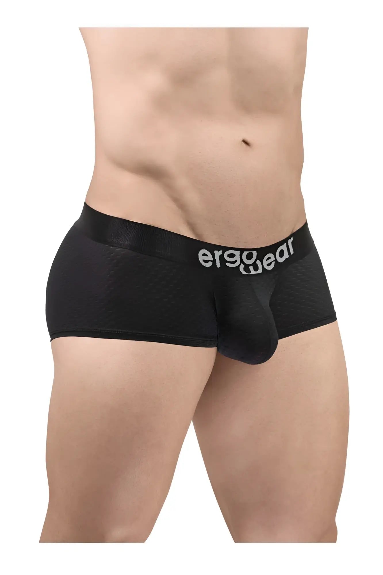 Black ergowear ew1689 max flow trunks with ergonomic design and textured mesh fabric in black color