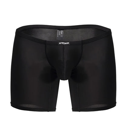 Black ErgoWear EW1702 X4D boxer briefs with smooth form-fitting design and reinforced stitching for comfort