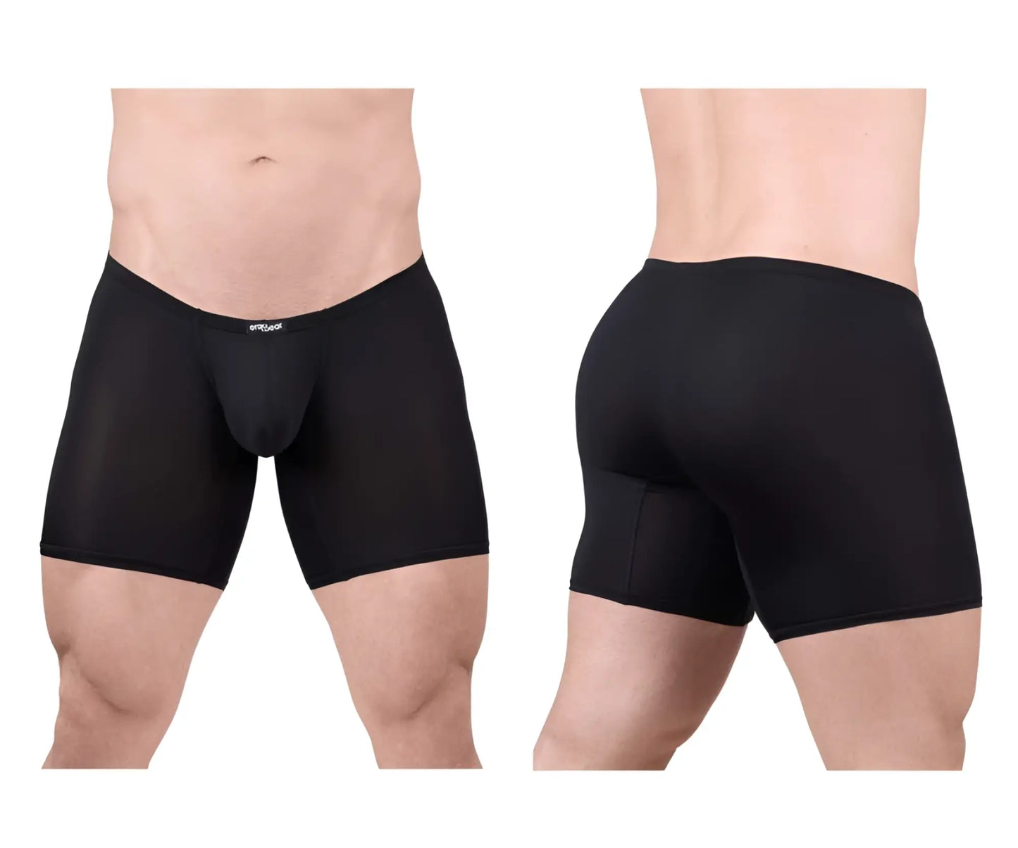 Ergowear ew1702 x4d black boxer briefs with smooth form-fitting fabric and subtle brand logo on the waistband