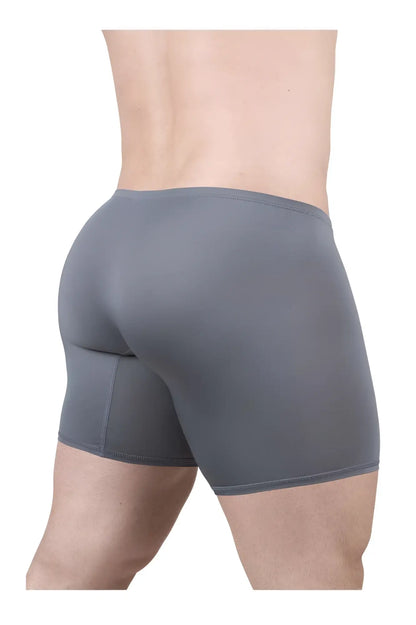Gray ergowear ew1706 x4d boxer briefs with smooth form-fitting fabric and subtle seam detailing in gray color