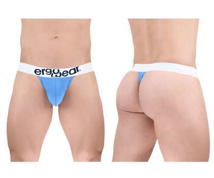 Light blue ergonomic briefs with white waistband and ergo wear logo made of max cotton for comfortable wear