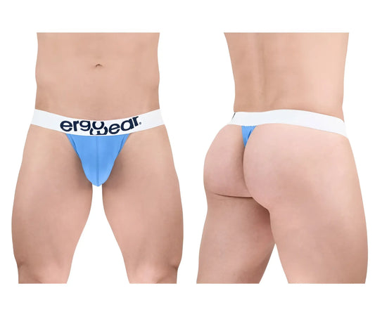 Light blue ergonomic briefs with white waistband and ergo wear logo made of max cotton for comfortable wear