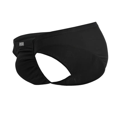 Black ergowear ew1727 feel gr8 cotton bikini briefs with contoured design and elastic waistband