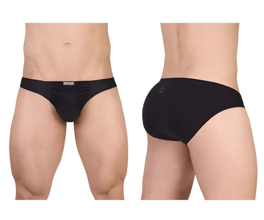 ErgoWear ew1727 feel gr8 cotton bikini black briefs with sleek form-fitting design and subtle waistband branding