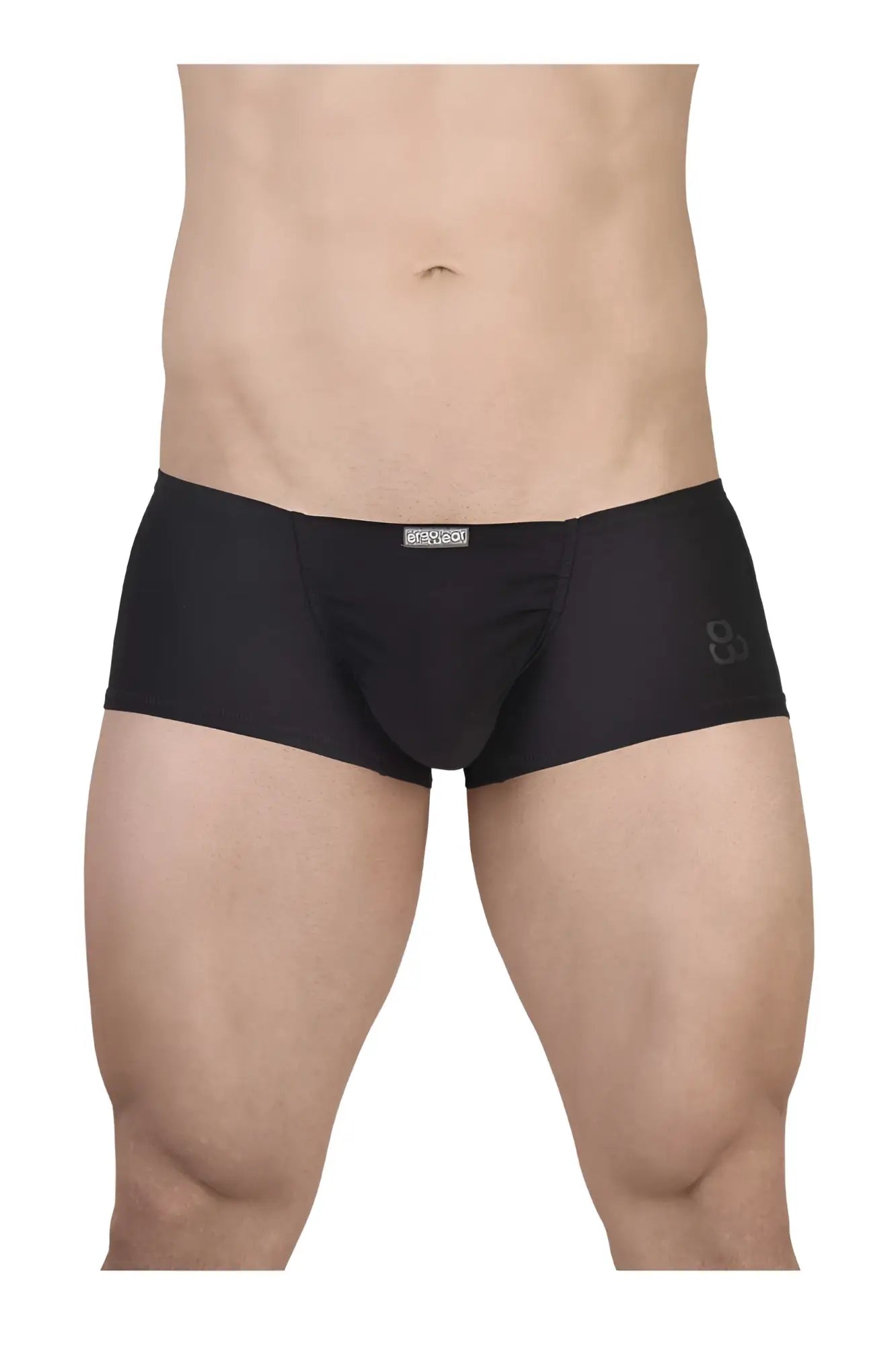 ErgoWear ew1728 feel gr8 black cotton trunks with sleek form-fitting design and subtle waistband branding