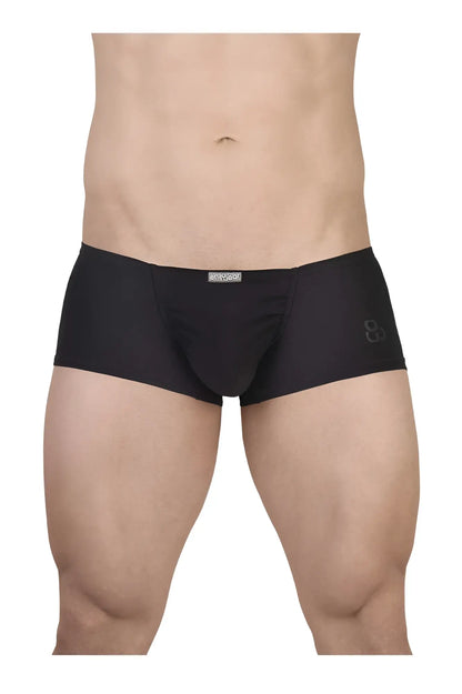 ErgoWear ew1728 feel gr8 black cotton trunks with sleek form-fitting design and subtle waistband branding
