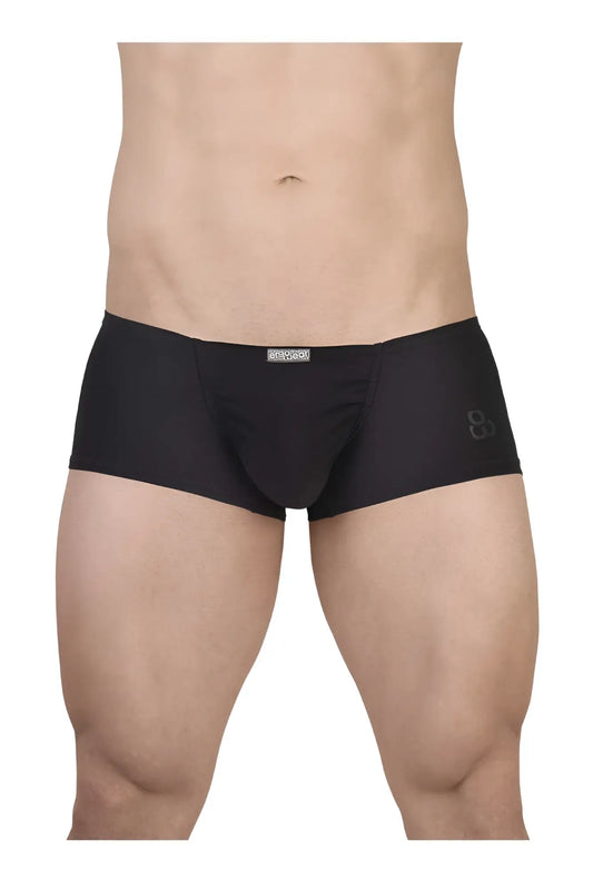 ErgoWear ew1728 feel gr8 black cotton trunks with sleek form-fitting design and subtle waistband branding