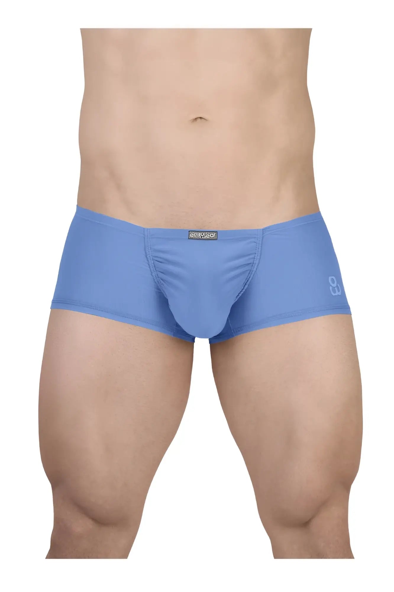 Light blue cotton men’s briefs from ergowear ew1732 feel gr8 featuring a snug fit and subtle waistband branding