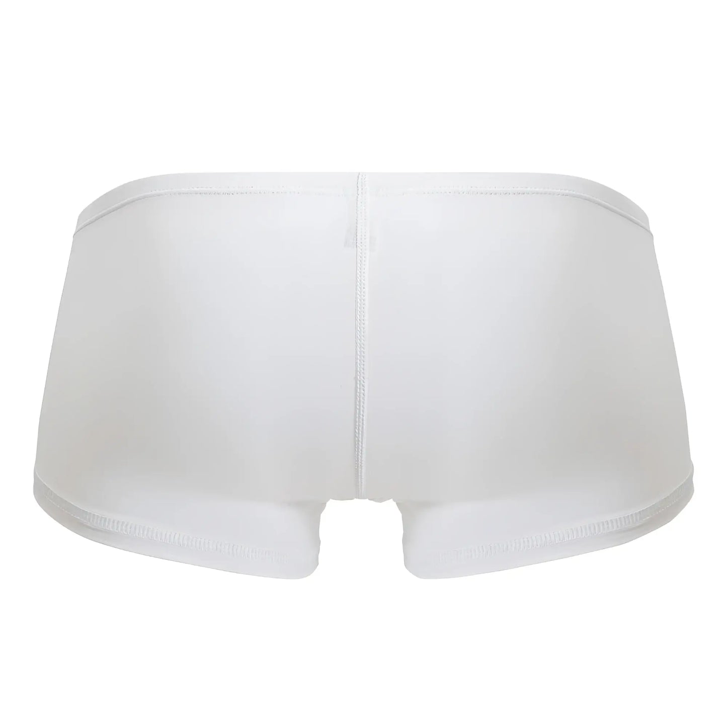 White ergo wear ew1736 feel gr8 cotton trunks seamless briefs with central seam and elastic waistband