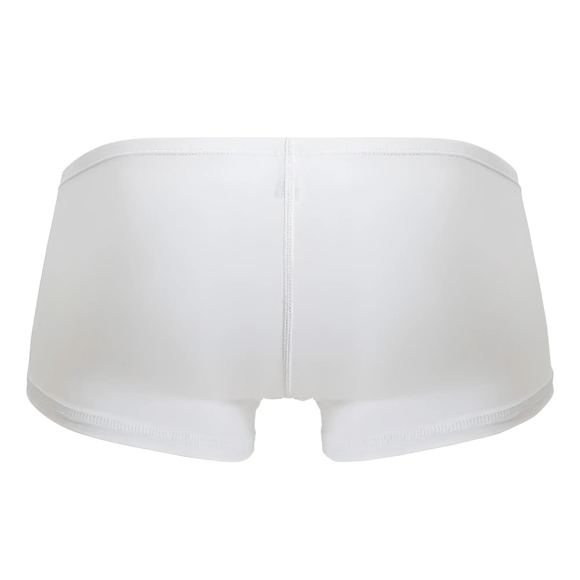 White ergo wear ew1736 feel gr8 cotton trunks seamless briefs with central seam and elastic waistband