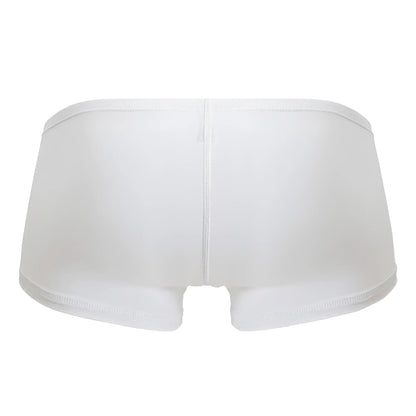 White ergo wear ew1736 feel gr8 cotton trunks seamless briefs with central seam and elastic waistband