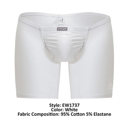 White men’s boxer briefs ergoWear EW1737 FEEL GR8 with a snug fit made of 95% cotton 5% elastane in white