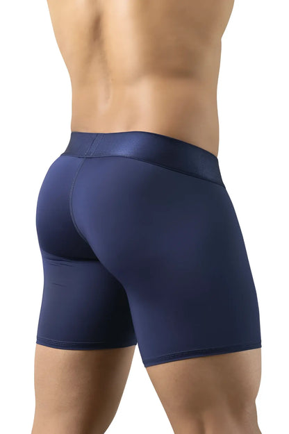 Navy blue ergowear ew1741 max bold boxer briefs with smooth form-fitting fabric and a wider waistband