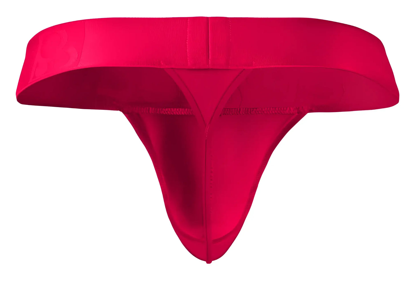 Bright red ErgoWear EW1742 MAX BOLD G-string seamless fabric thong with wide waistband and smooth form-fitting design