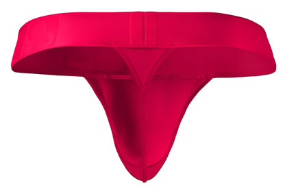 Bright red ErgoWear EW1742 MAX BOLD G-string seamless fabric thong with wide waistband and smooth form-fitting design