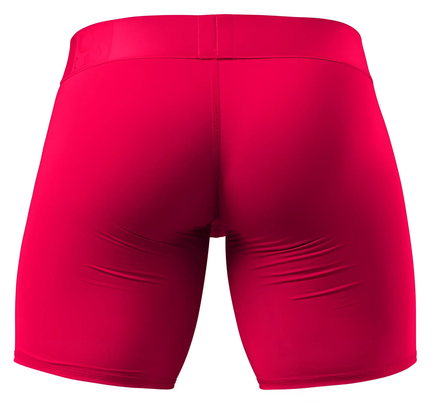 Ergowear ew1745 max bold boxer briefs in bright red with smooth stretchy fabric and an elastic waistband