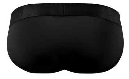 ErgoWear ew1747 max bold black bikini briefs with smooth seamless fabric and subtly textured elastic waistband