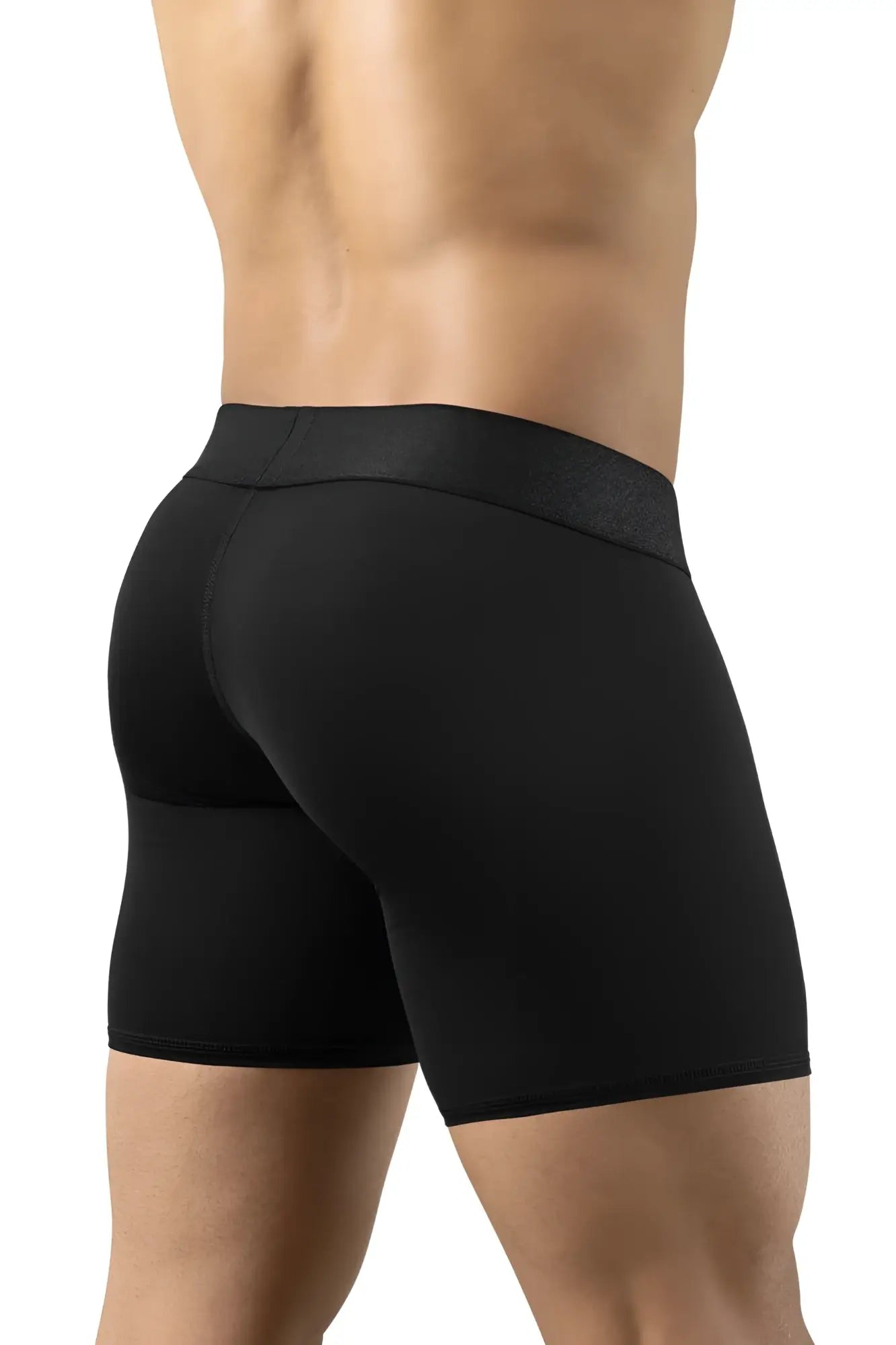 Black mens briefs ergo wear ew1749 max bold with smooth form fitting fabric and textured waistband in black