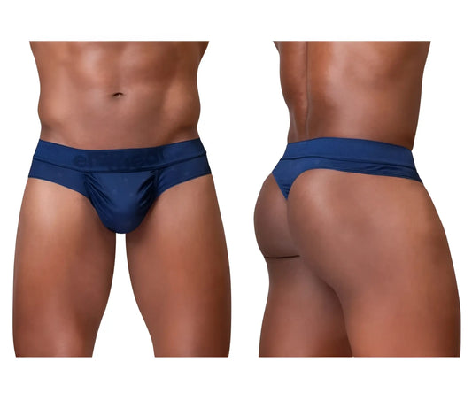 Navy blue ergowear ew1750 feel se men’s briefs with a subtle textured pattern and elastic waistband