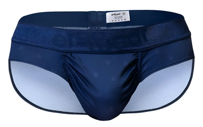 ErgoWear EW1751 feel SE navy blue men’s briefs with subtle pattern and breathable mesh lining for comfort