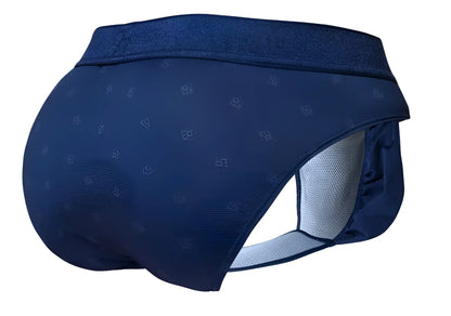 Navy blue ergowear ew1751 feel se briefs with subtle pattern and white mesh lining for breathable comfort