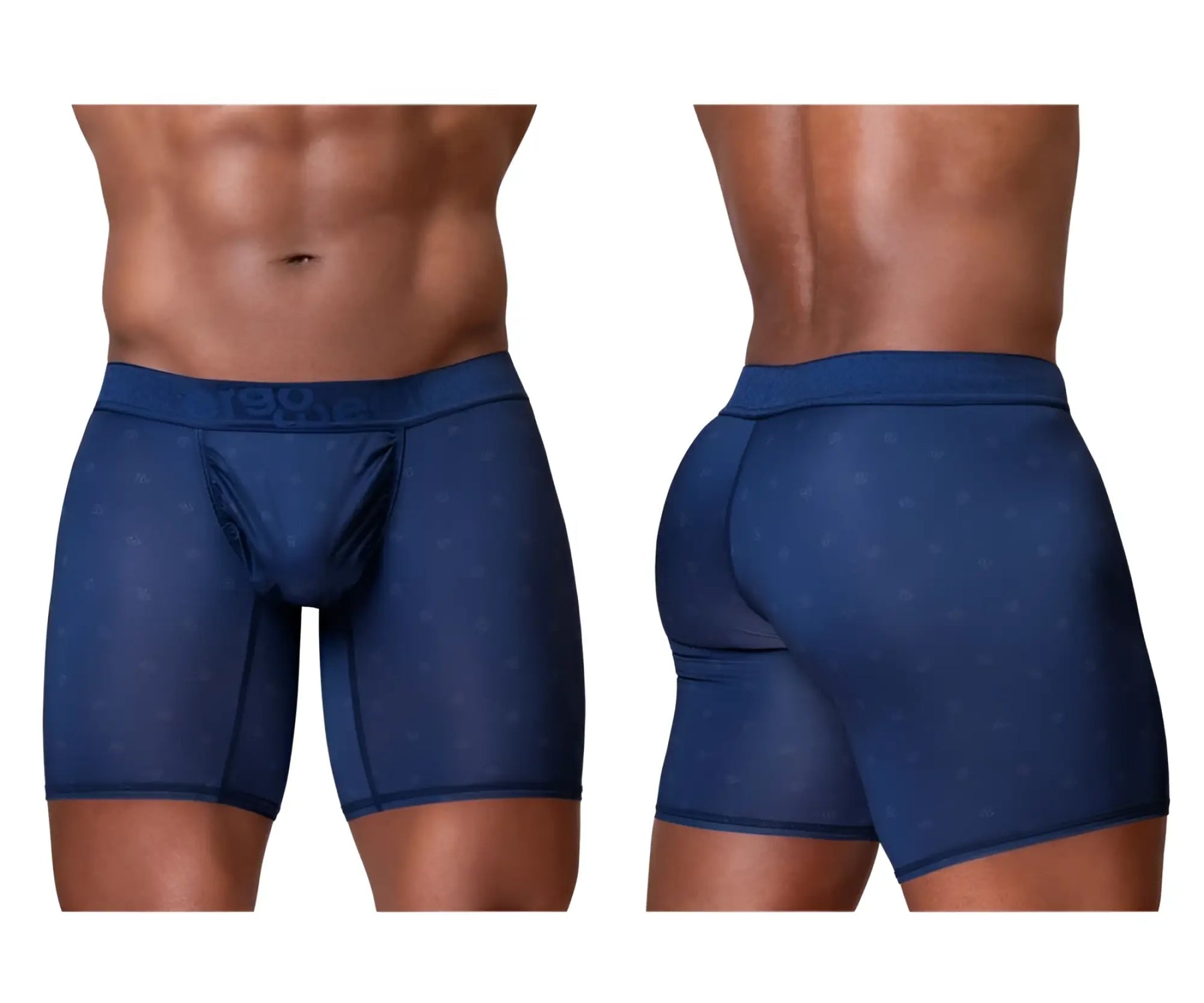 Ergowear ew1753 feel se navy blue boxer briefs with textured fabric and subtle patterned detailing