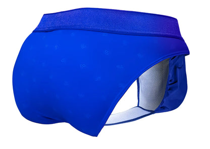 Royal blue ergoWear ew1755 FEEL SE athletic briefs with textured waistband and subtle patterned fabric