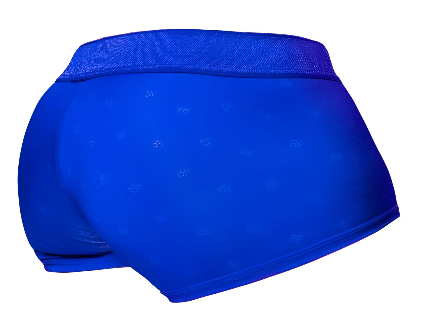 ErgoWear ew1756 feel se trunks in vibrant royal blue with subtle light paw print pattern for comfortable support