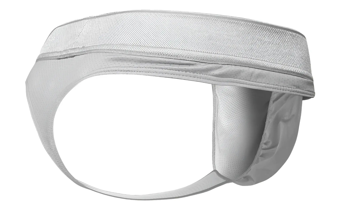 White athletic supporter ergo wear ew1758 feel se thongs in silver with padded contoured design and reinforced straps
