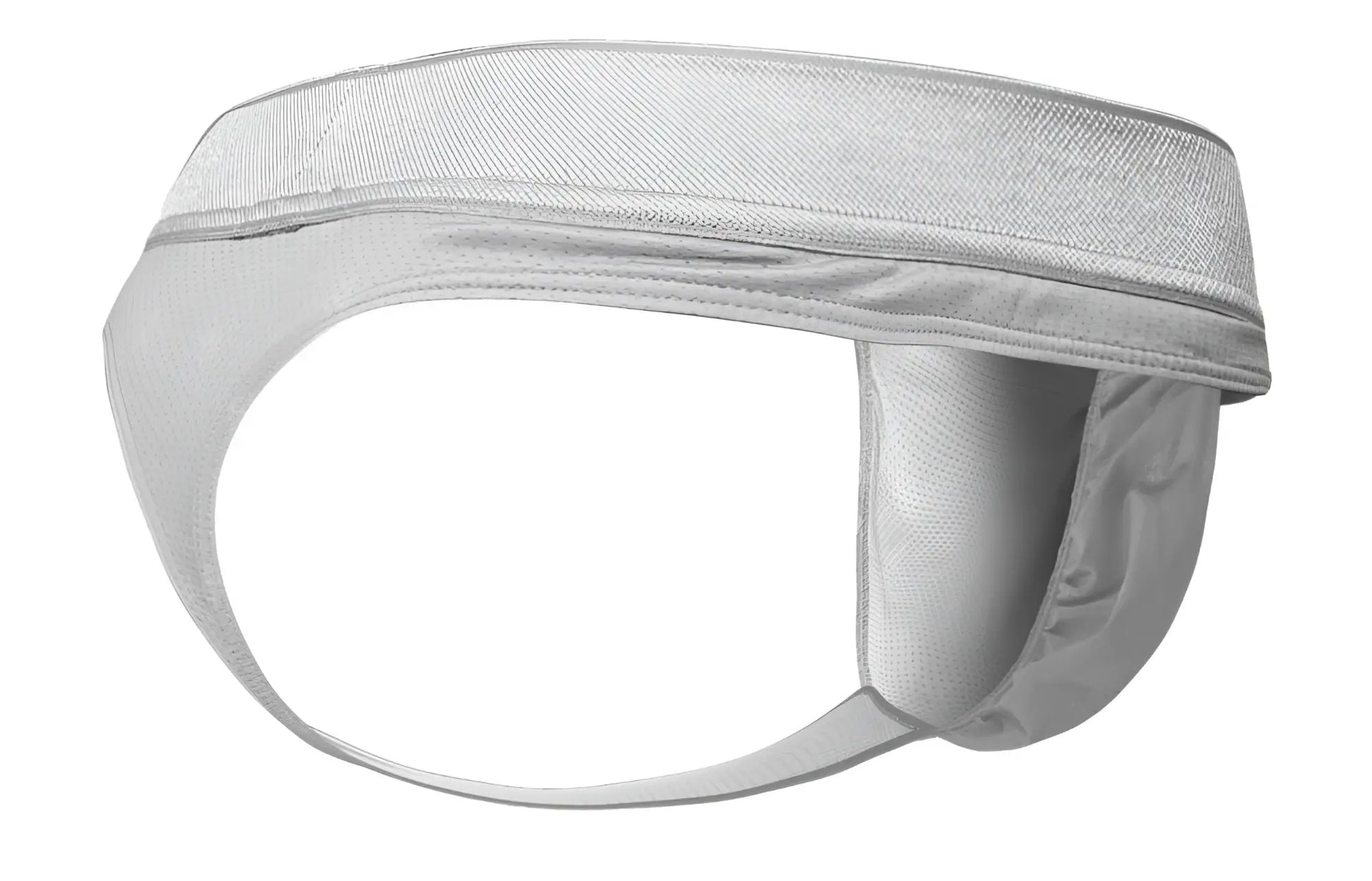 White athletic supporter ergo wear ew1758 feel se thongs in silver with padded contoured design and reinforced straps