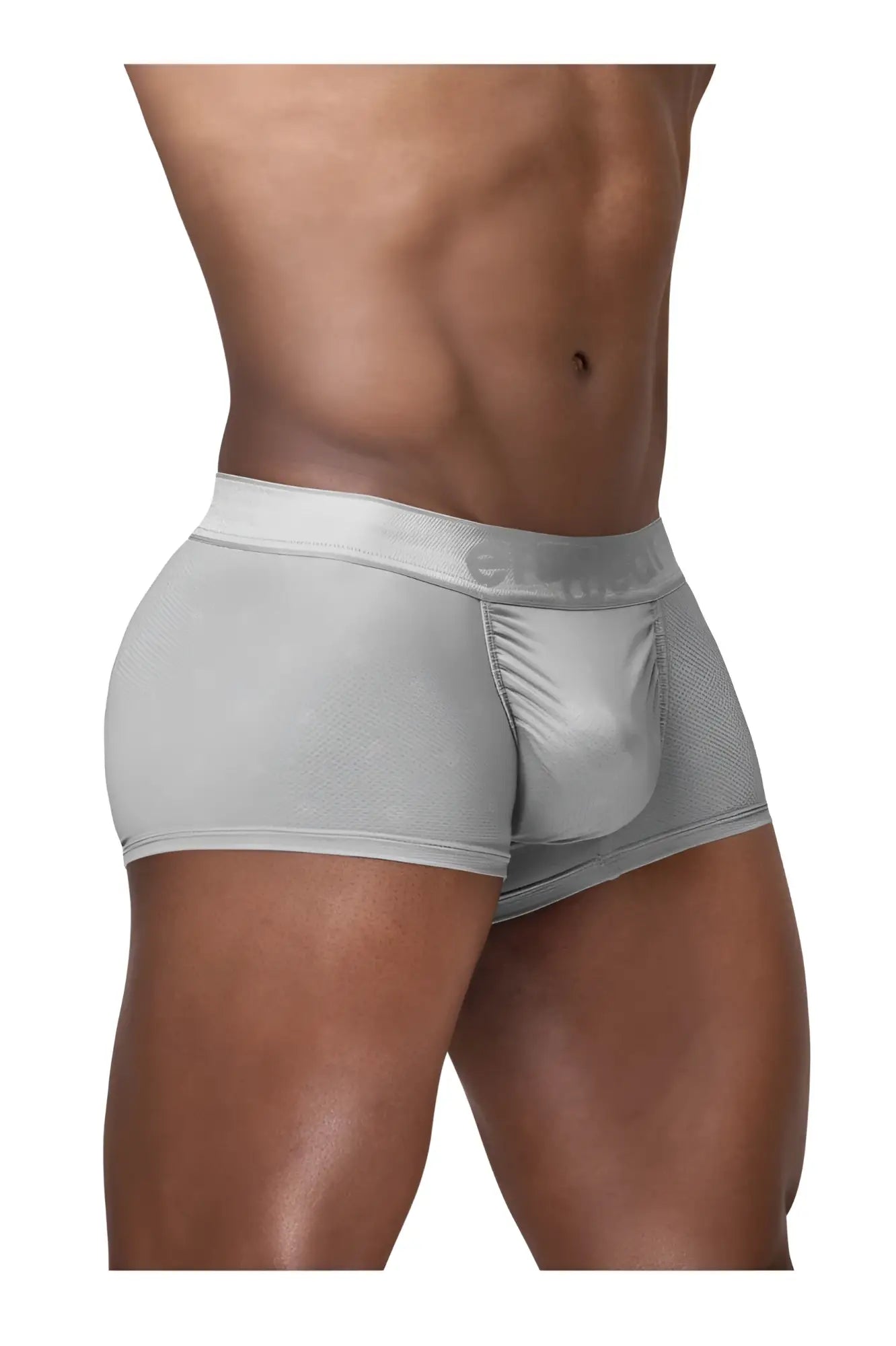 Gray ergo wear ew1760 feel se trunks in silver with smooth form-fitting fabric and subtle waistband logo