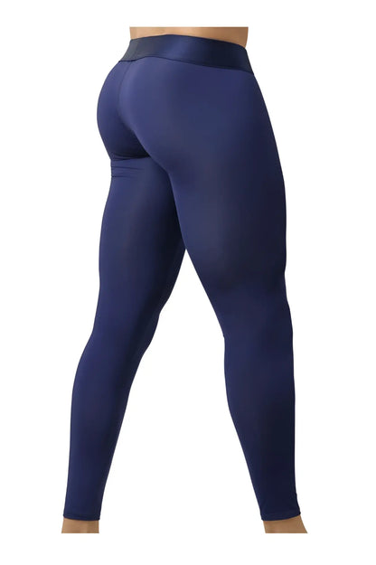 Ergowear ew1782 max bold dark blue high-waisted athletic leggings with smooth form-fitting stretch fabric