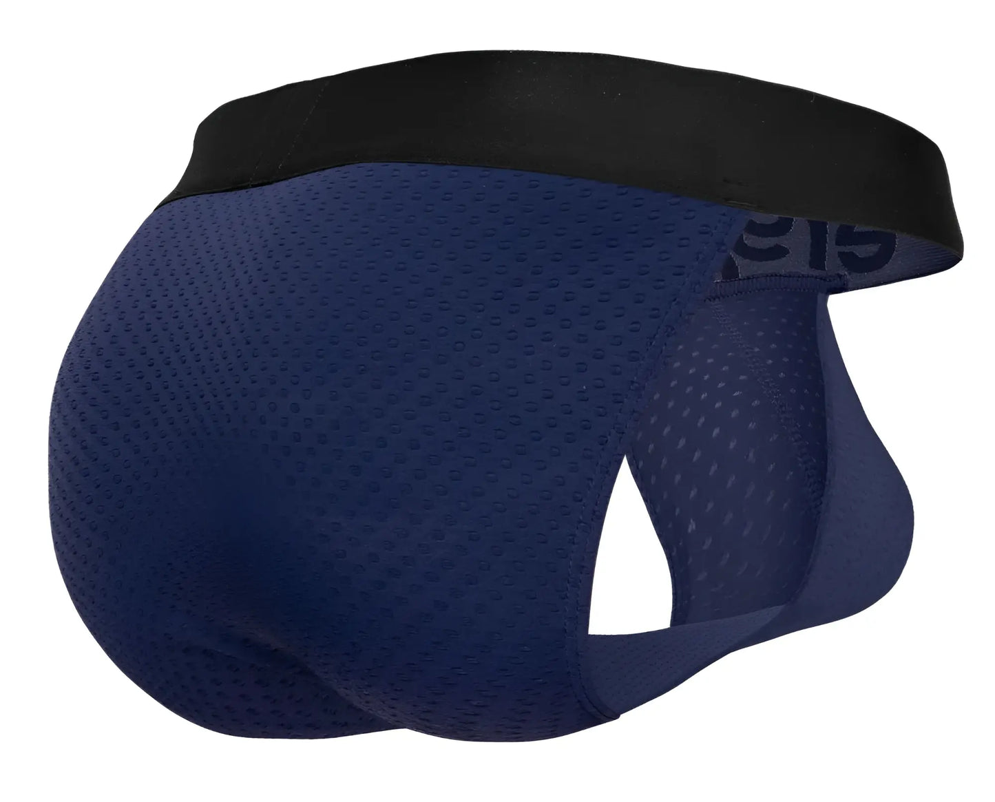 Navy blue mesh briefs with black elastic waistband ergowear ew1790 max flow bikini for breathable comfort
