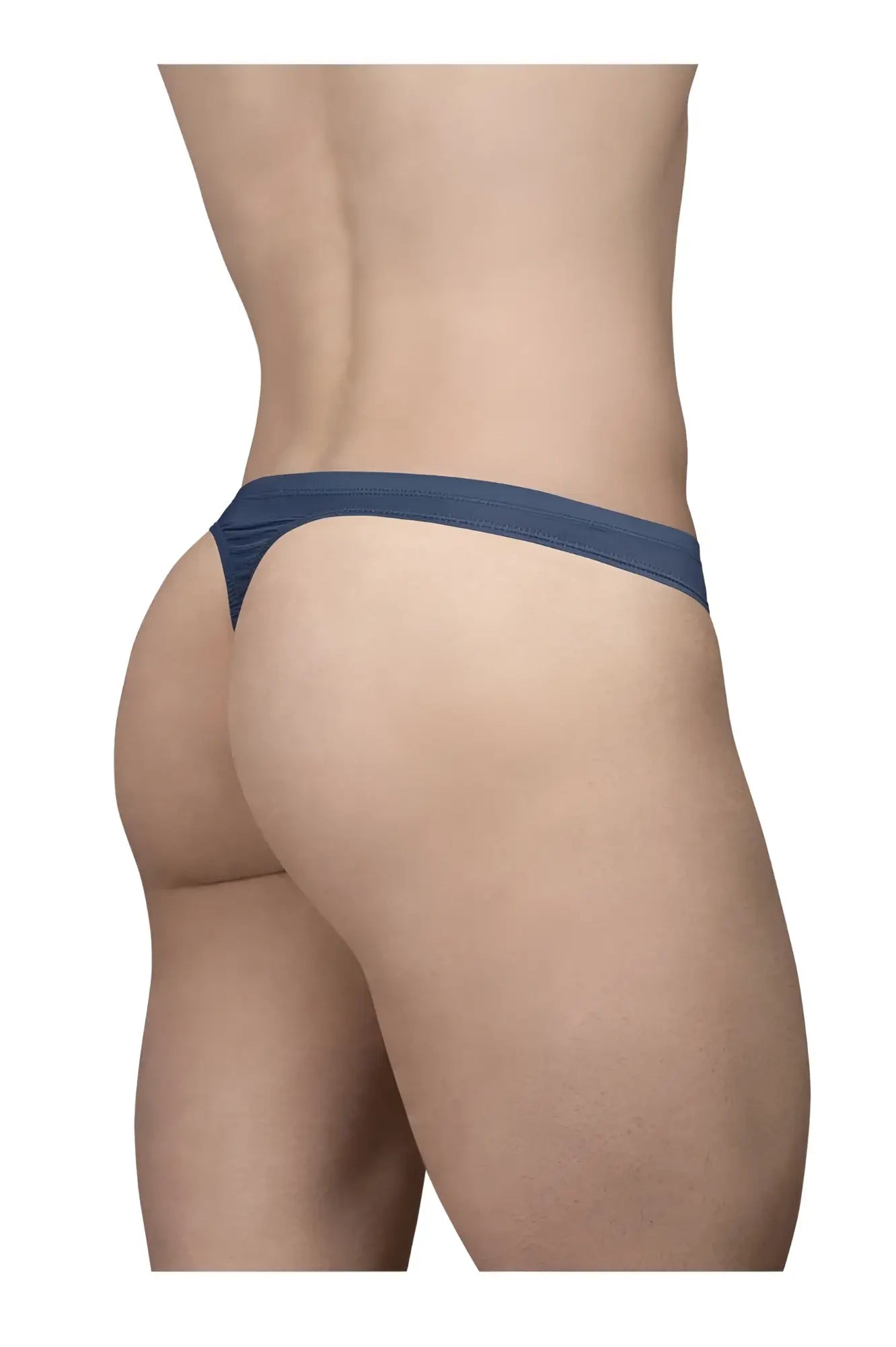 Navy blue ergo wear ew1797 x4d se thong with smooth stretchable fabric narrow waistband and minimal coverage