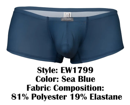 Sea blue ErgoWear EW1799 X4D SE men’s briefs made of 81% polyester 19% elastane with a sleek form-fitting design