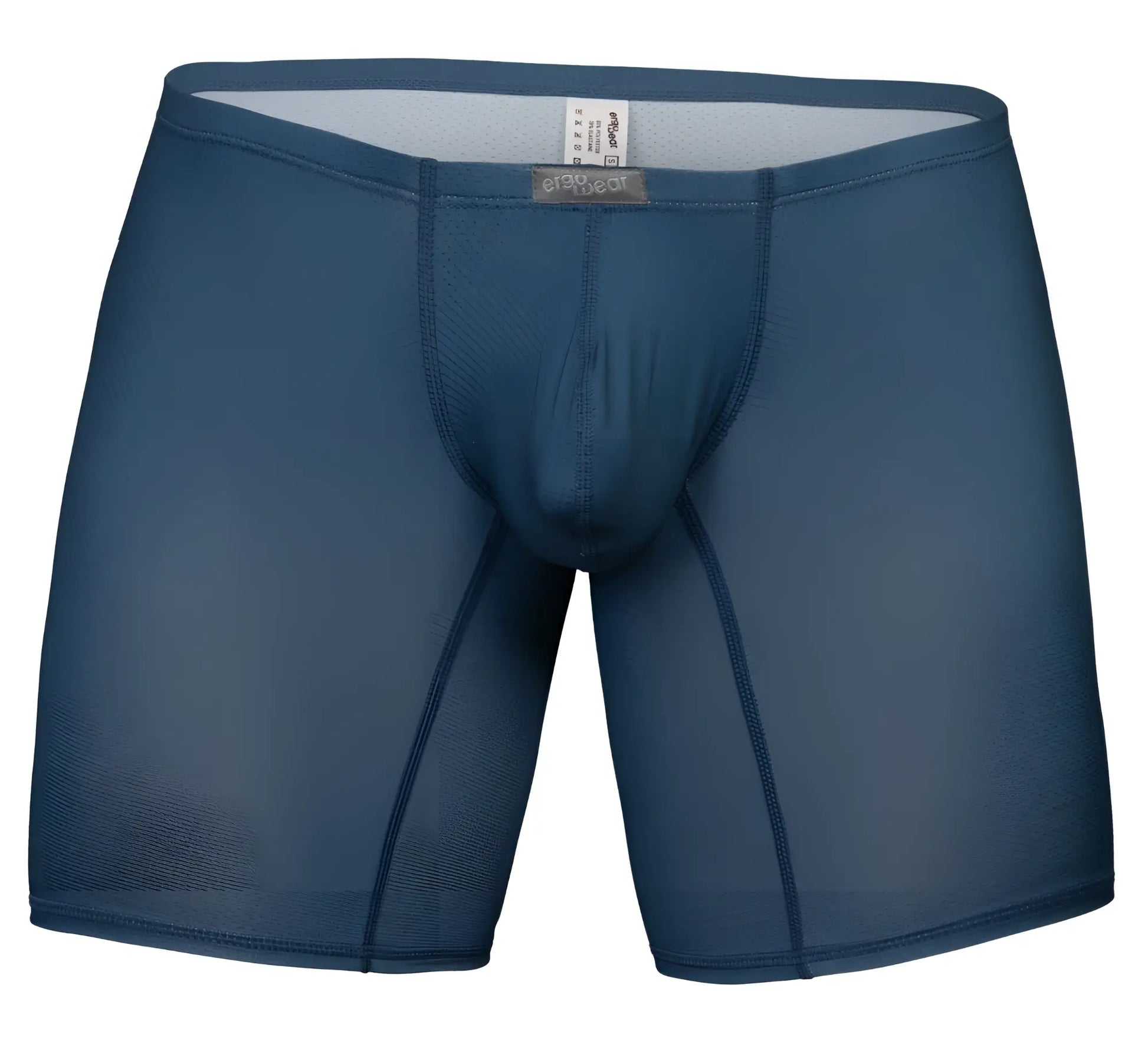 Dark blue ergoWear EW1800 X4D SE men’s boxer briefs with smooth stretchy fabric and reinforced seams