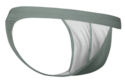 Ergowear ew1801 x4d se thong in olive green with breathable mesh interior and clean stitching in a minimalist design